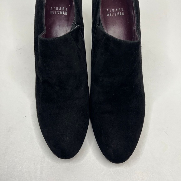 STUART WEITZMAN SPAIN🇪🇸MADE Suede Pumps Booties Chunky Heel OW88728 Size 10 - Picture 6 of 16